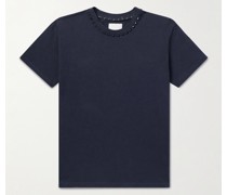 Rockstud T-Shirt aus Baumwoll-Jersey mit Nieten