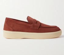 Ultimate Walk Pennyloafers aus Veloursleder