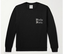 Sweatshirt aus Jersey aus einer Baumwollmischung mit Logostickerei und Print