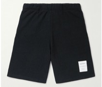 Vanya Straight-Leg Logo-Appliquéd Organic Cotton-Jersey Shorts