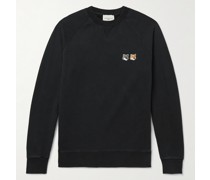 Sweatshirt aus Baumwoll-Jersey mit Logoapplikation