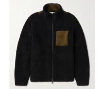 Westport Jacke aus Fleece mit Cordbesatz