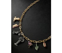 My Life In Charms Gold Multi-Stone Necklace Set