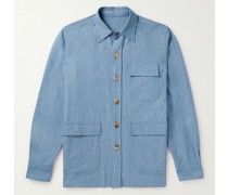 Hemdjacke aus Baumwoll-Chambray