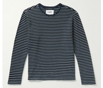 Striped Organic Cotton-Terry T-Shirt