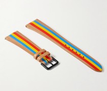Primary Uhrenarmband aus Leder mit Streifen