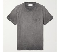 T-Shirt aus Baumwoll-Jersey in Distressed-Optik