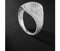 Ring aus Weißgold mit Diamant