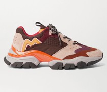 Leave No Trace Sneakers aus Leder, Veloursleder und Mesh
