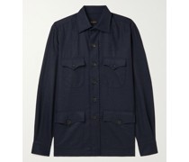 Sahariana Hemdjacke aus Wollflanell