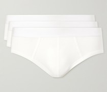 Set aus drei Slips aus Stretch-Lyocell