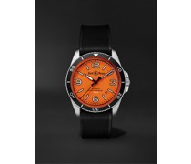 BR V2-92 Orange Limited Edition Automatic 41 mm Uhr aus Edelstahl mit Kautschukarmband, Ref.-Nr. BRV292-O-ST/SRB