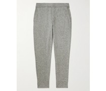 Schmal zulaufende Jogginghose aus gebürstetem Jersey