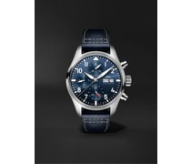 Pilot's Watch Automatic Chronograph 41mm Stainless Steel and Leather Watch, Ref. No. 	IW388101
