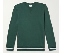 Striped Cotton and Cashmere-Blend Jersey Sweatshirt