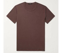 T-Shirt aus Stretch-Baumwoll-Jersey