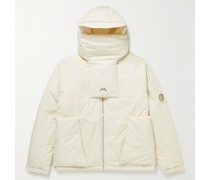 Cyclone Logo-Print Padded Cotton Hooded Jacket