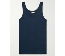 Friedrich schmal geschnittenes Tanktop aus Biobaumwoll-Jersey in Rippstrick