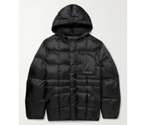 Momo Kapuzenjacke aus gestepptem Shell mit Logoprint