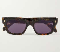 1393 Sonnenbrille mit eckigem Rahmen aus Azetat in Schildpattoptik