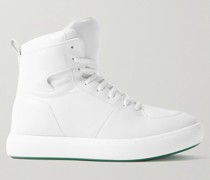 High-Top-Sneakers aus Leder