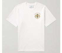 Joyaux D’Afrique Tennis Club T-Shirt aus Biobaumwoll-Jersey mit Logoprint