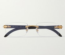 Frameless Gold-Tone and Horn Optical Glasses
