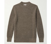 Fender Pullover aus Wolle in Rippstrick
