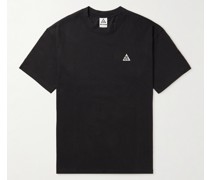 T-Shirt aus Baumwoll-Jersey mit Stickerei