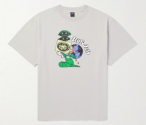 Worm Food T-Shirt aus Baumwoll-Jersey mit Print
