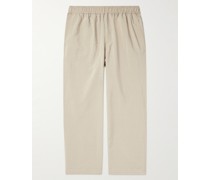 Gerade geschnittene Hose aus einer Seidenmischung