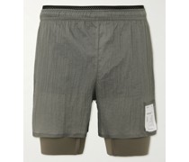 CoffeeThermal™ gerade geschnittene Shorts aus mehrlagigem Ripstop