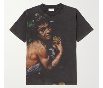 Bacchus T-Shirt aus Baumwoll-Jersey mit Print