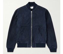 Cesar Bomberjacke aus Veloursleder