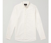 Hemd aus Baumwoll-Oxford mit Button-Down-Kragen