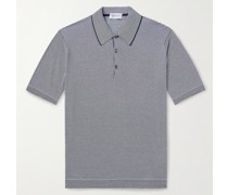 Kyson Striped Sea Island Cotton Polo Shirt