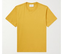 T-Shirt aus Baumwoll-Jersey mit Logostickerei