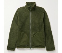 Dorian Jacke aus Fleece mit Besatz aus Baumwoll-Twill