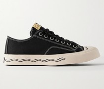 Seeger Sneakers aus Canvas mit Besätzen aus Leder und Gummi