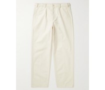 Eurythmics gerade geschnittene Bundfaltenhose aus Baumwoll-Twill