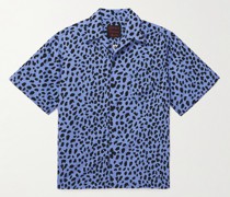 + Gramicci Hemd aus Nylon mit Leopardenprint und wandelbarem Kragen
