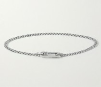 Annex Oxidized Silver Chain Bracelet