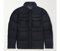 Cashmere and Wool-Bend Down Jacket
