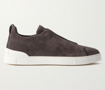 Triple Stitch Sneakers aus Veloursleder