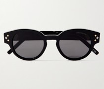 Diamond R2I Sonnenbrille mit rundem Rahmen aus Azetat und silberfarbenen Details