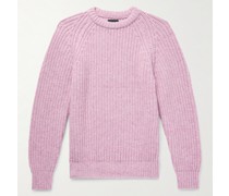 Mystical Adventure Pullover aus Shetland-Wolle in Rippstrick