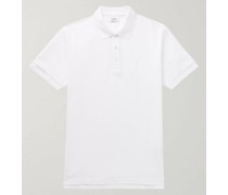 Schmal geschnittenes Polohemd aus Baumwoll-Piqué mit Logostickerei