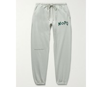 University schmal zulaufende Jogginghose aus Baumwoll-Jersey mit Logoprint