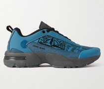 Grime Sneakers aus Mesh mit Gummibesätzen und Print