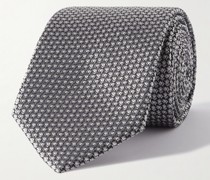 Krawatte aus Seiden-Jacquard, 8 cm